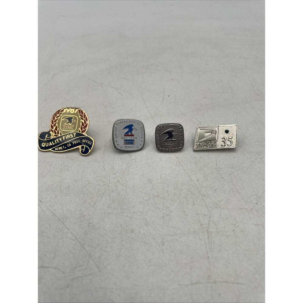 United States Postal Service 35 Year Employee Loyalty Award Pins -Lot of 4